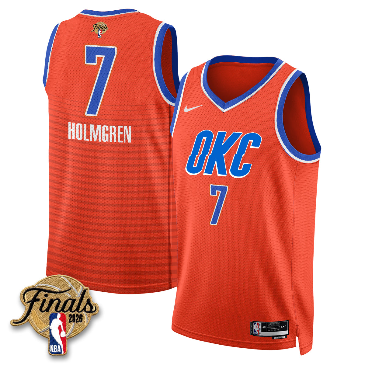 OKC 2026 NBA Western Conference Champions Vapor Jersey V2- Stitched