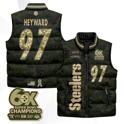 PIT 2026 Salute to Service Puffer Vest - Printed