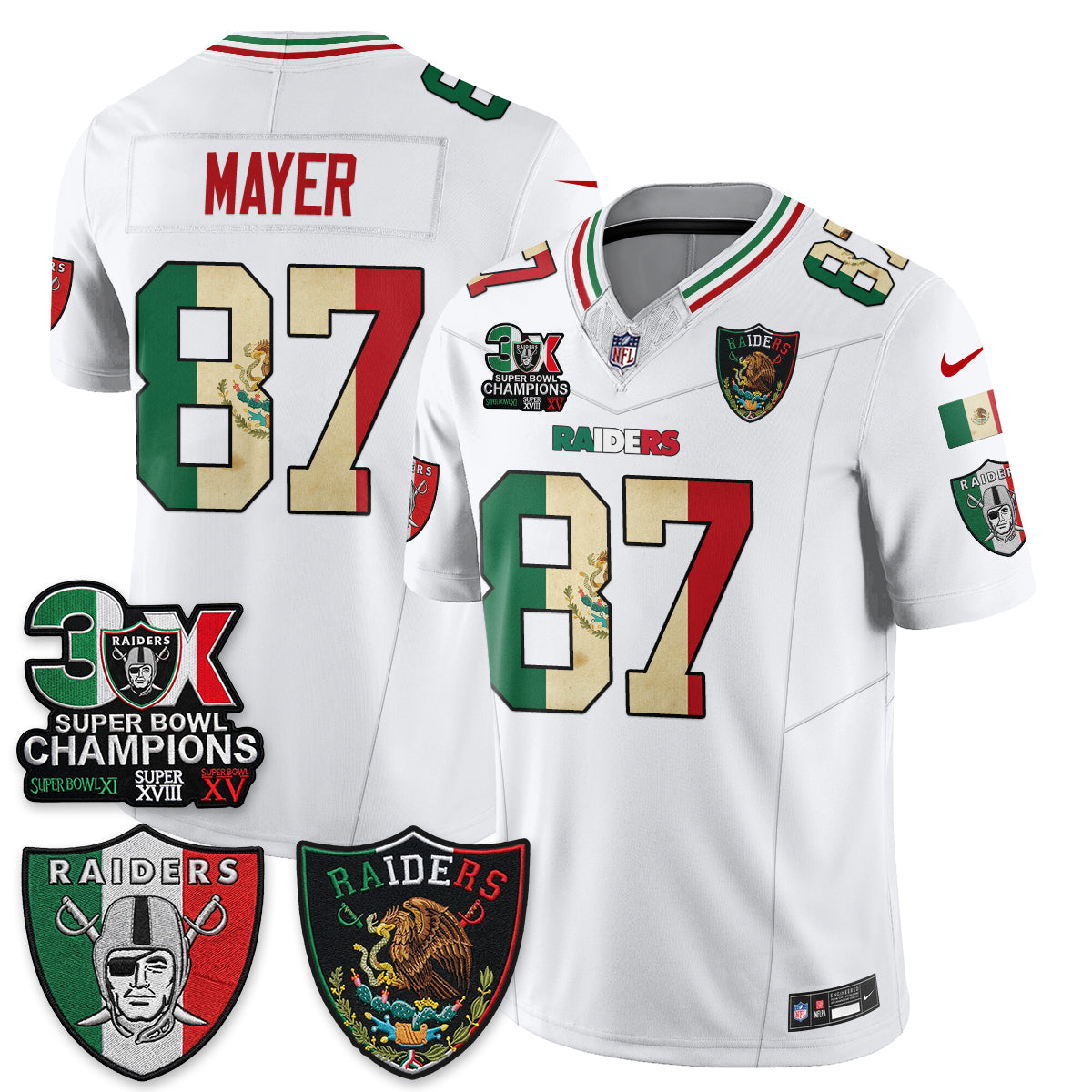 LVR 3X Champs Mexico Edition Vapor Jersey - Stitched