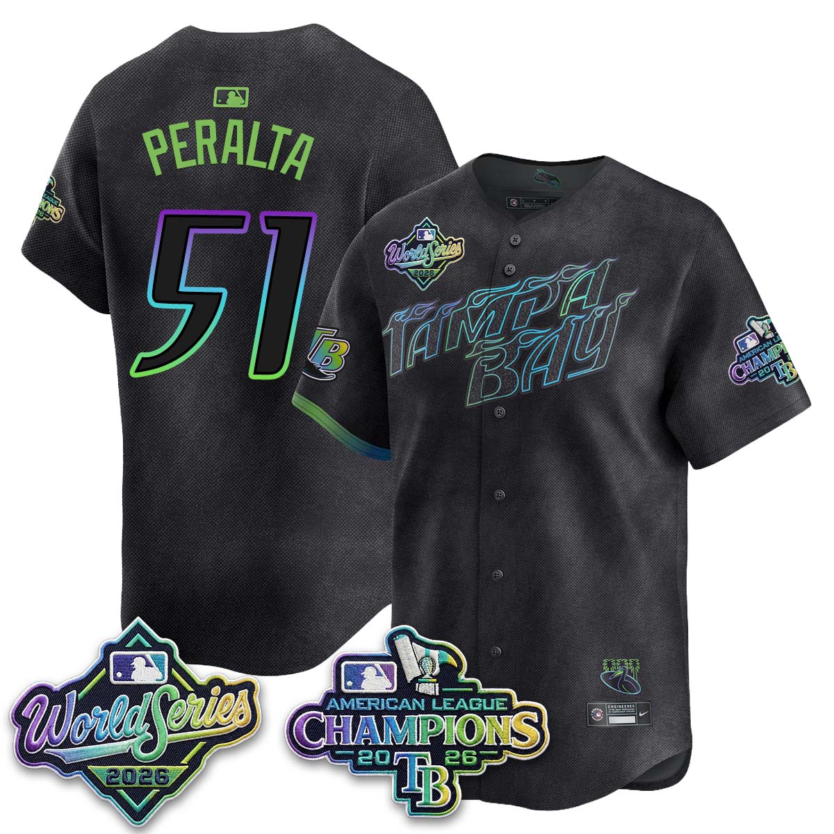 TBR WS26 &  2026 AL Champions Limited Gray Jersey - Stitched N2