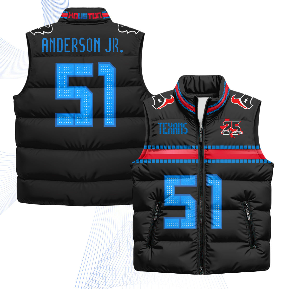 HOU 2026 Rivalries Puffer Vest - Printed