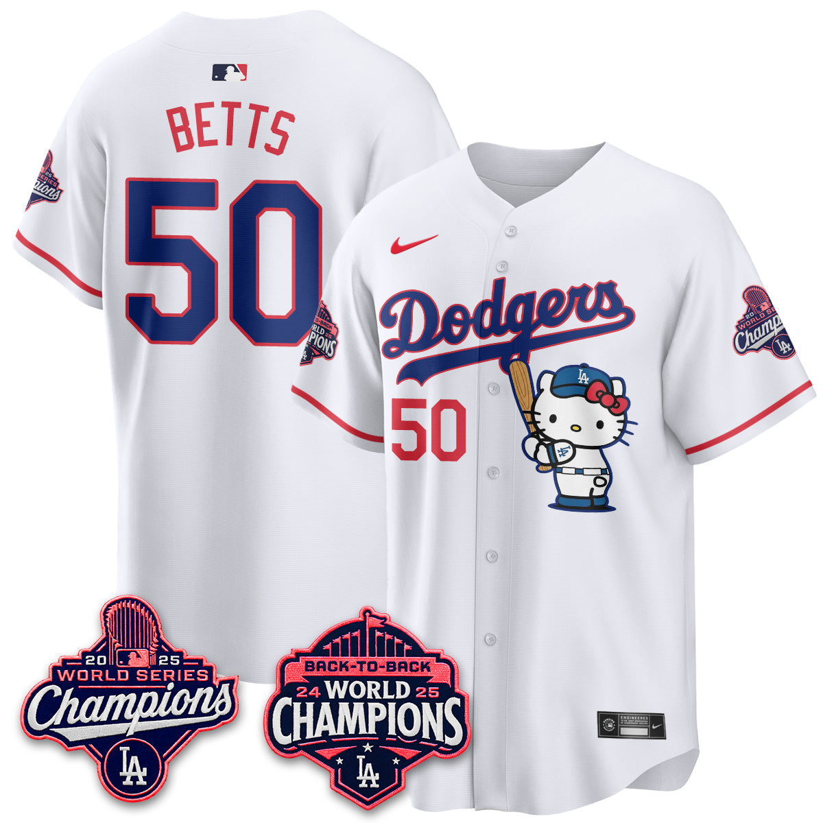 LAD x Hello Kitty Night 2026 Vapor White Jersey - All Stitched