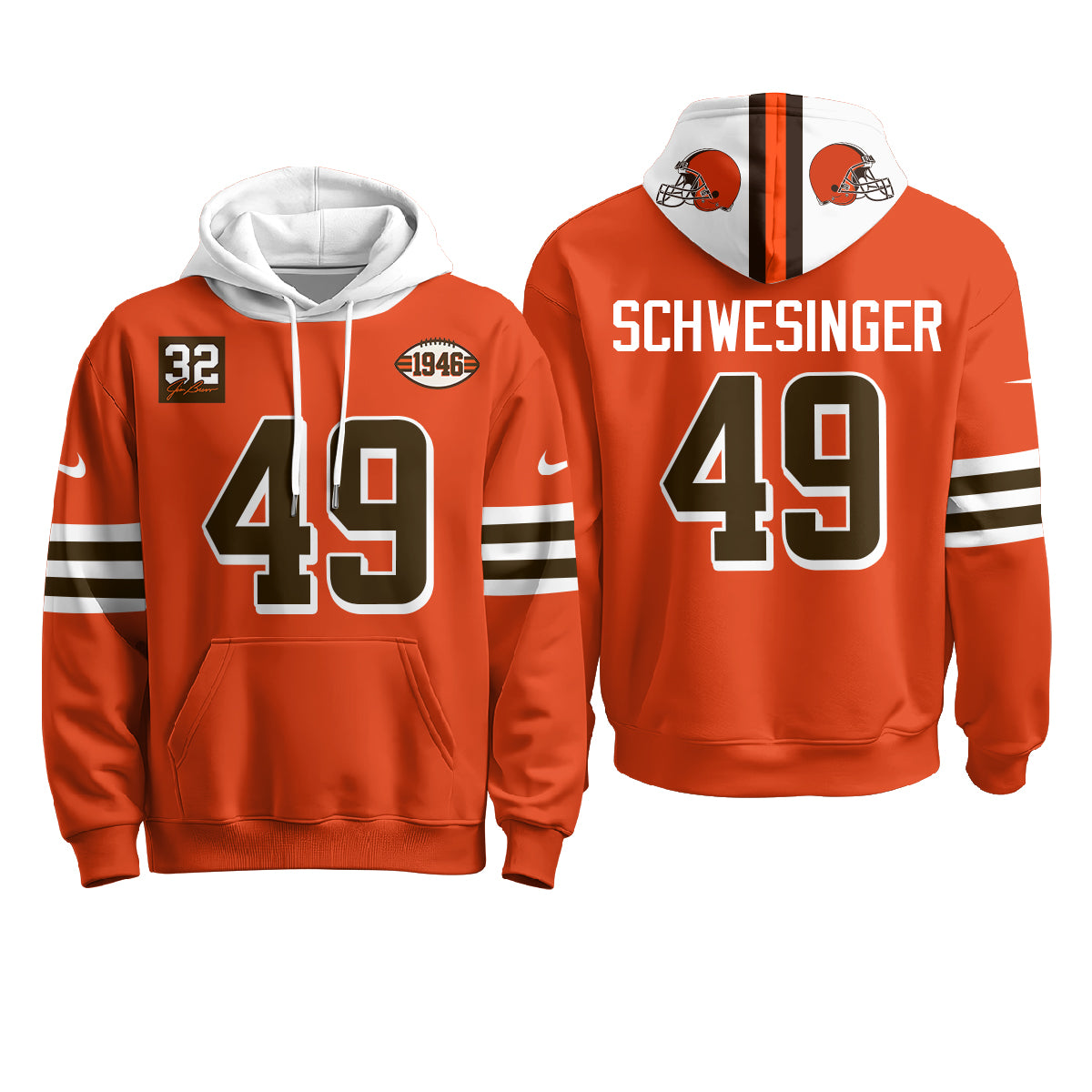 CLE 1946 Anniversary Patch Hoodie - Stitched