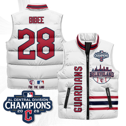 CLE Believeland Puffer Vest - Printed
