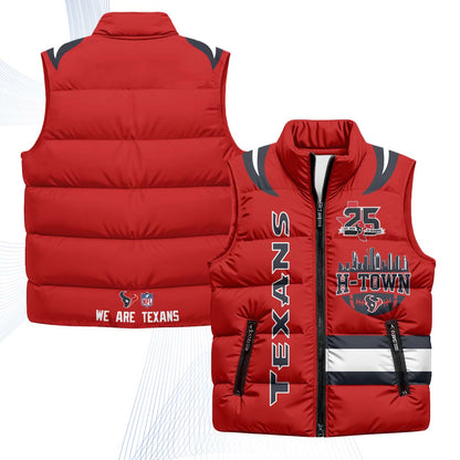 HOU "H-Town" Puffer Vest - Printed
