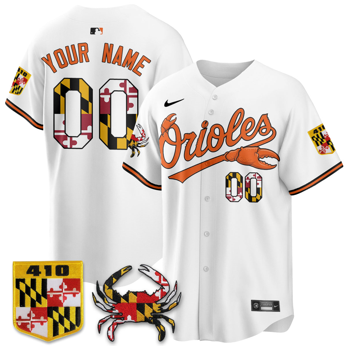 BAL Crab x Maryland Vapor Limited Custom Jersey - Stitched