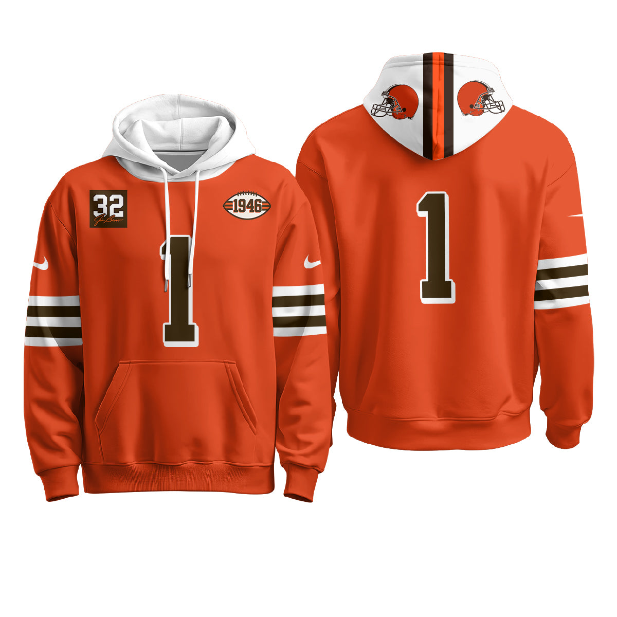 CLE 1946 Anniversary Patch Hoodie - Stitched