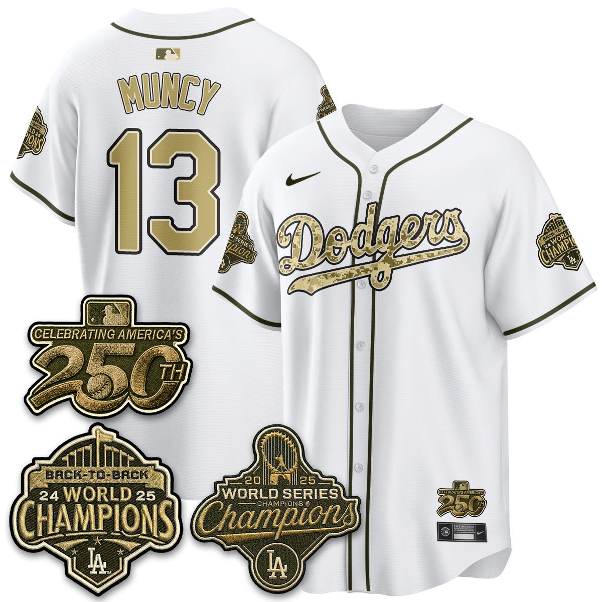 LAD Military Appreciation Game Day Jersey -All Stitched