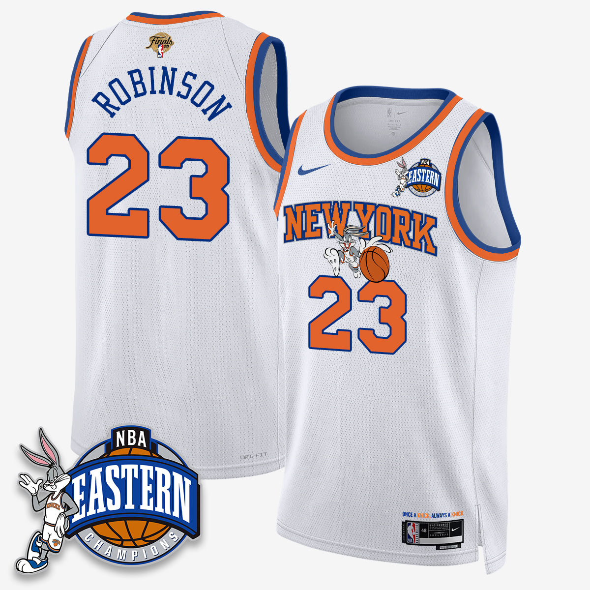 New York Knicks 2026 NBA Finals x Bunny Vapor Jersey - Stitched