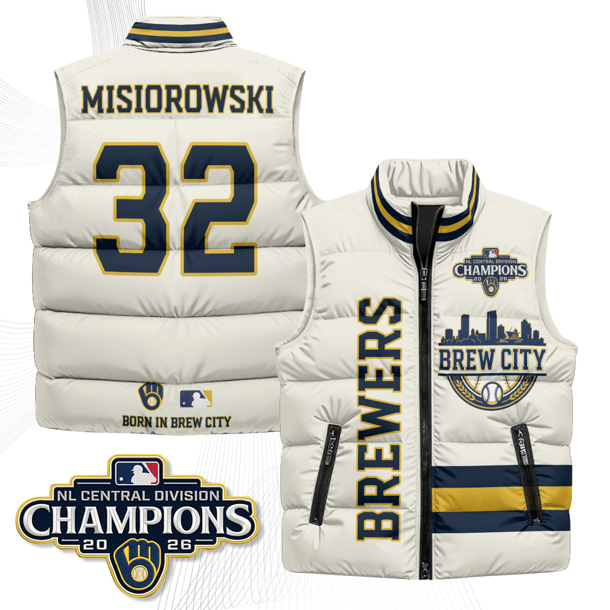 MIL "Brew City" Puffer Vest - Printed V3
