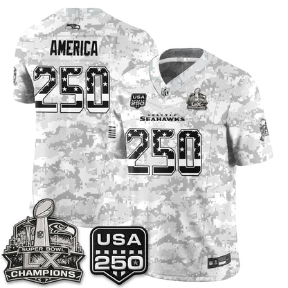 Seattle Seahawks 2026 Salute to Service Edition Vapor Jersey - Stitched