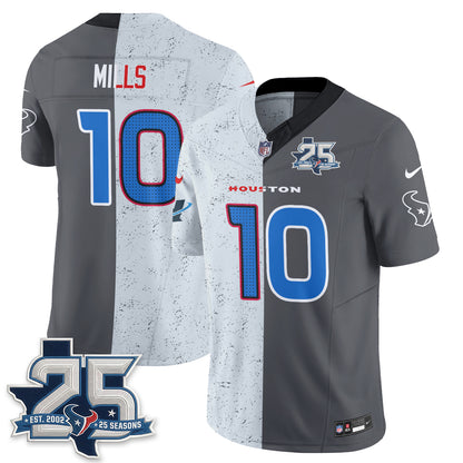 HOU Fan Gear Split Vapor Jersey - Stitched