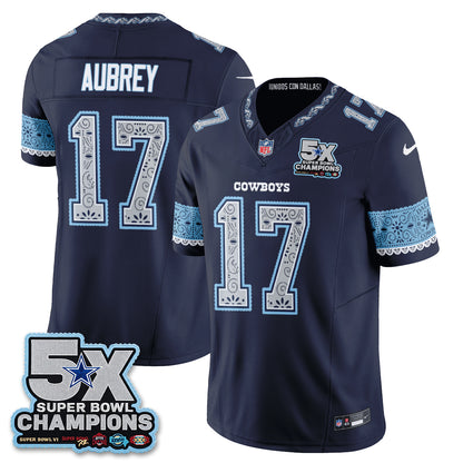 Dallas Cowboys 2026 Hispanic Month Edition Vapor Jersey - Stitched