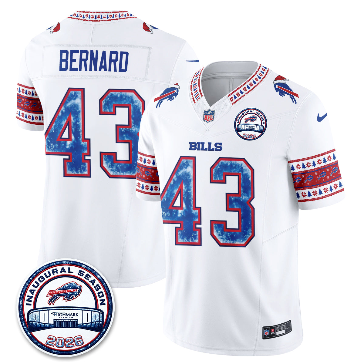BUF Xmas Edition Vapor Jersey - Stitched