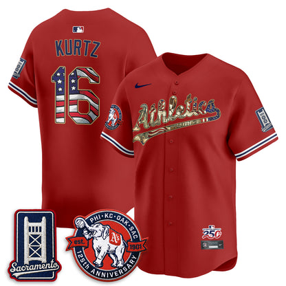 OAK  2026 Independence Day USA Vapor Jersey - Stitched