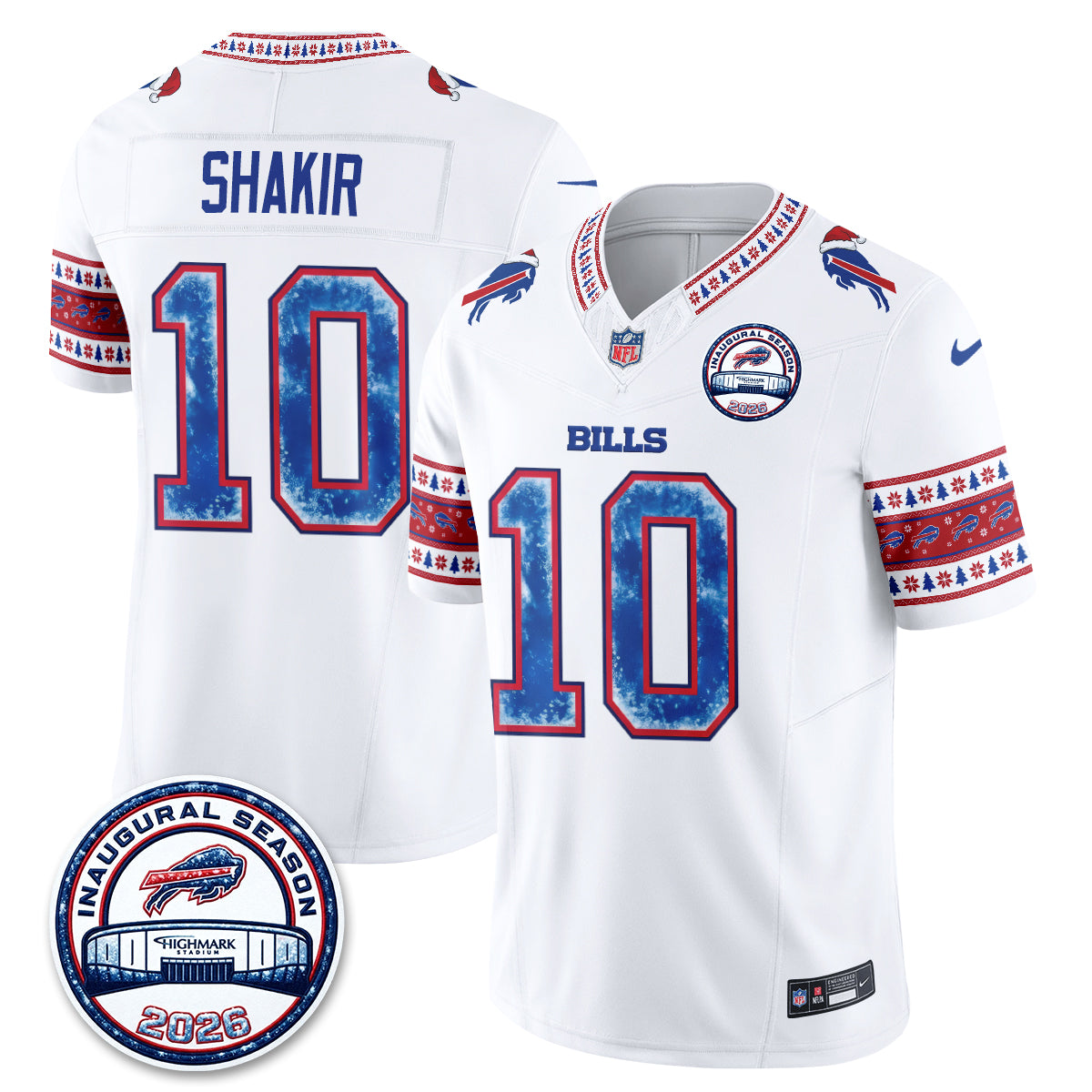 BUF Xmas Edition Vapor Jersey - Stitched