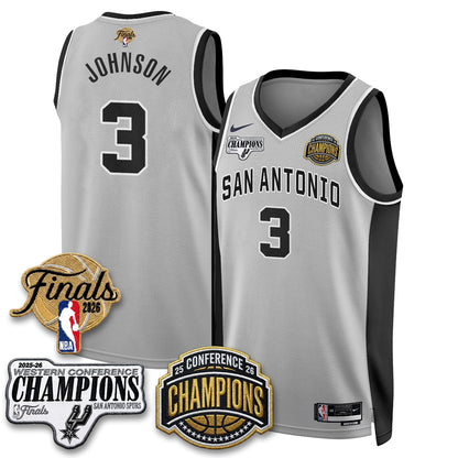 SAS 2026 NBA Western Conference Champions Vapor Jersey V3 - Stitched