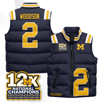 MICH 12X Champs Puffer Vest - Printed