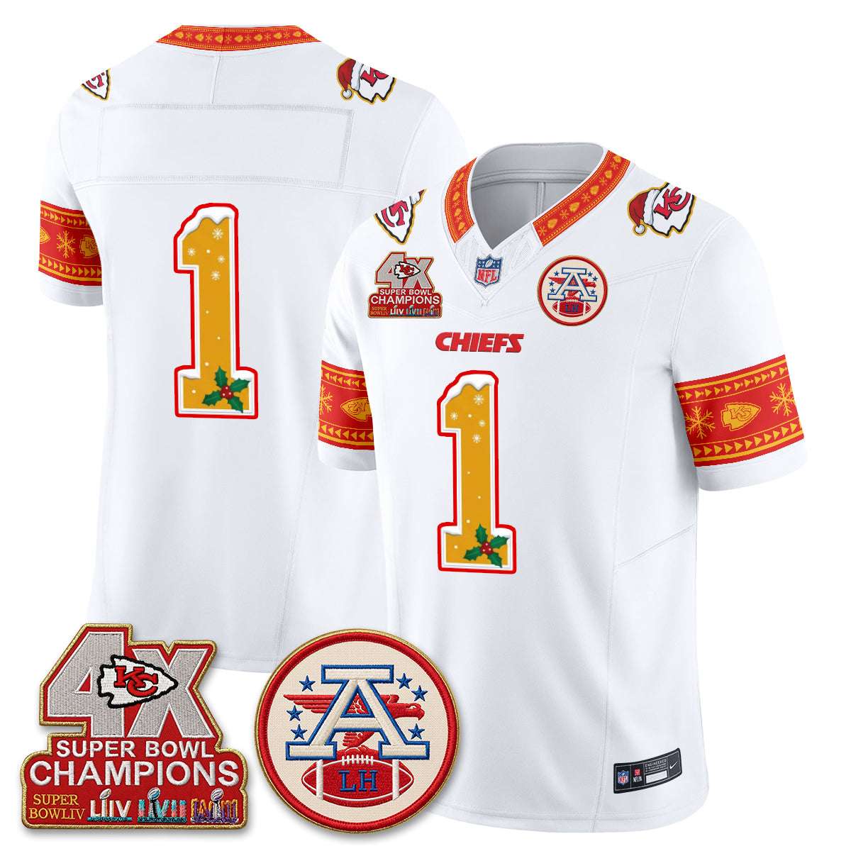 KC Xmas Edition Vapor Jersey - Stitched