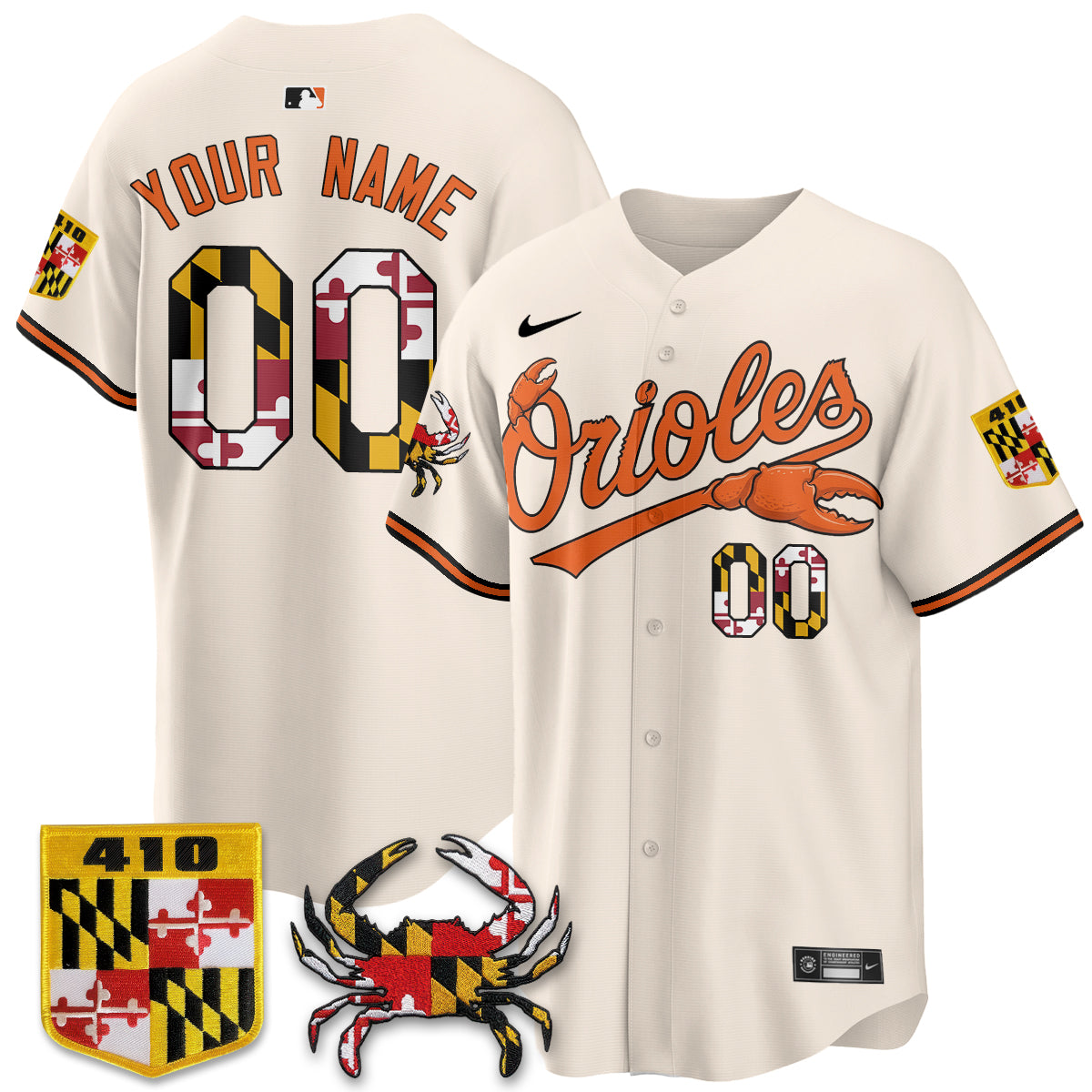 BAL Crab x Maryland Vapor Limited Custom Jersey - Stitched