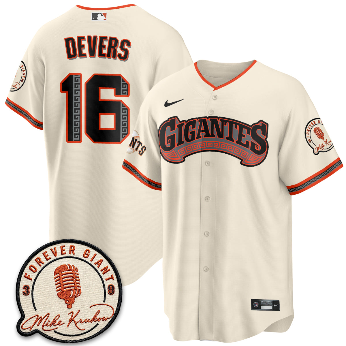 SF Mike Krukow Vapor Jersey - Stitched