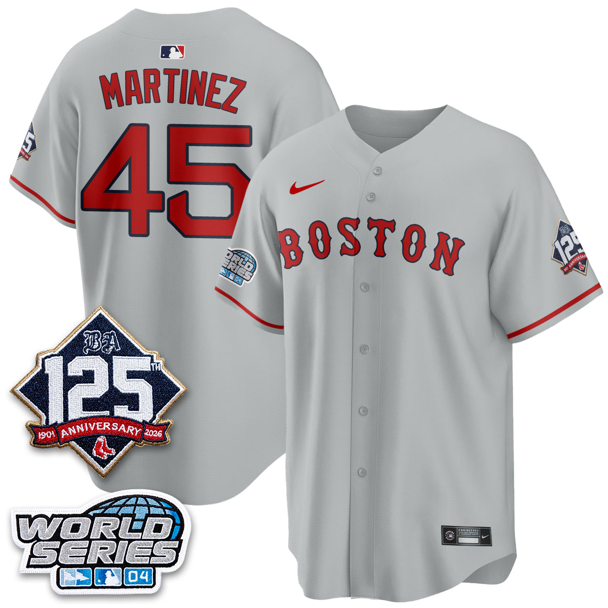 Boston Red Sox Throwback 2004 Vapor Jersey - Stitched