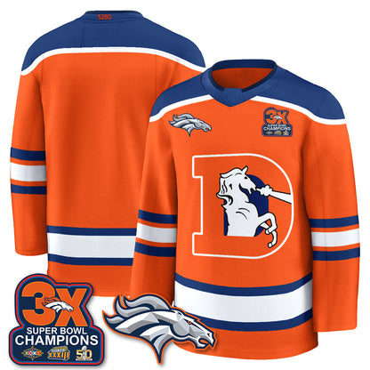 DEN Fan Gear Edition Hockey Jersey - Stitched