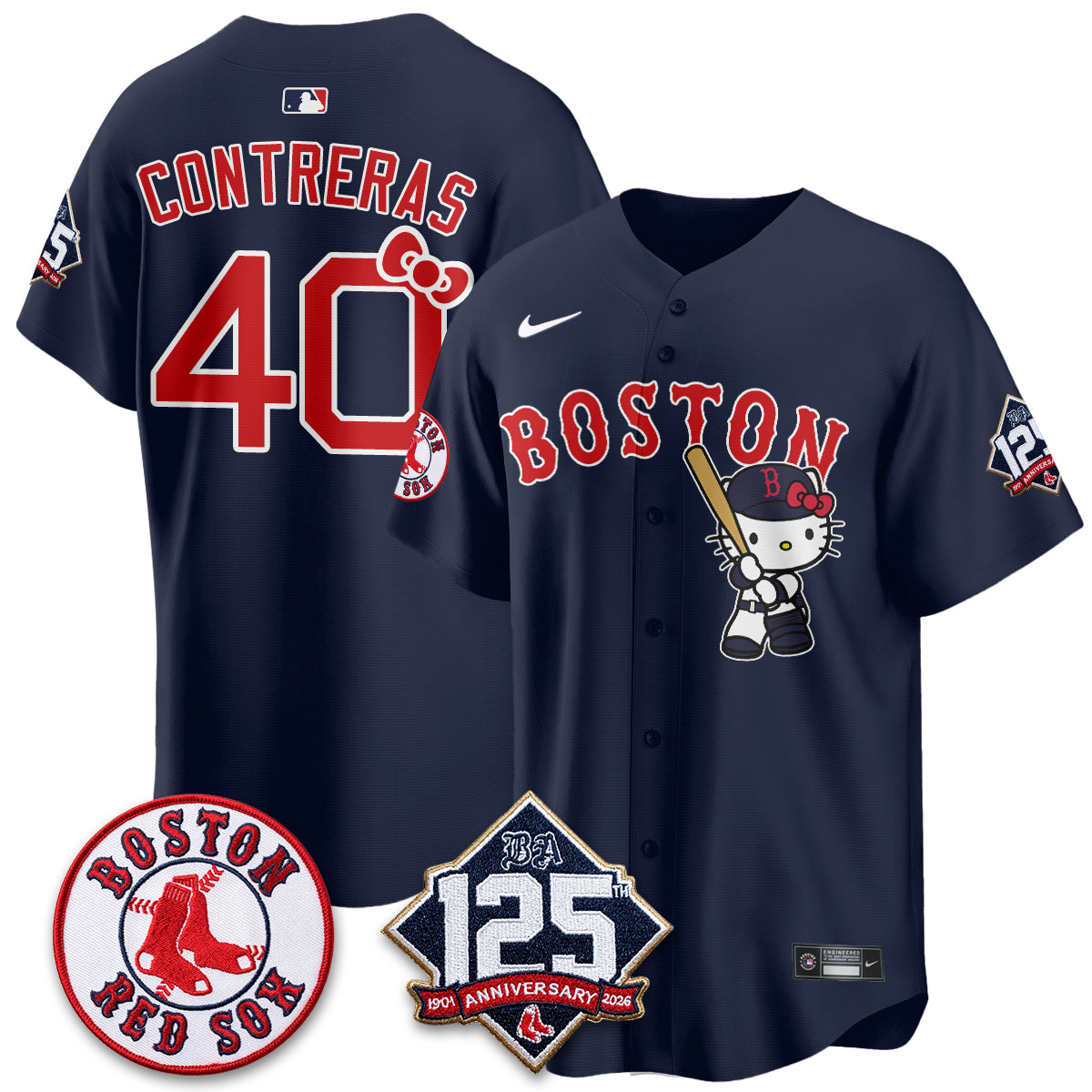 Boston Red Sox x Meow KT Vapor Limited Jersey - Stitched