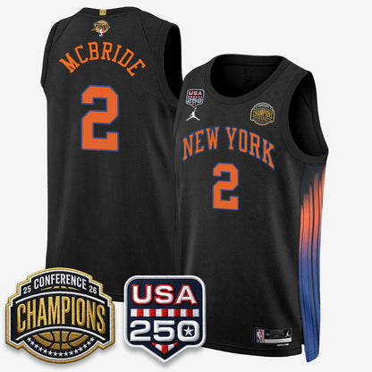 New York Knicks 2026 NBA Eastern Conference Champions City Edition Jersey V2- Stitched