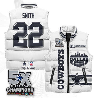 DAL "America's Team" Puffer Vest - Printed