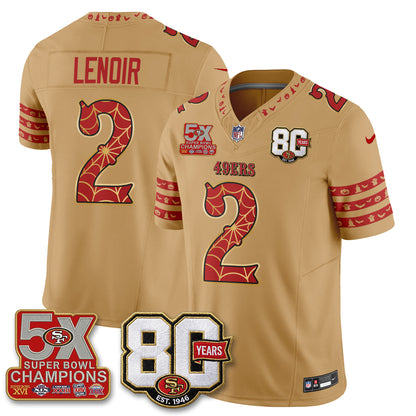 San Francisco 49ers Spooky Edition Vapor Jersey - Stitched