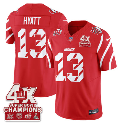 NYG  Xmas Edition Vapor Jersey - Stitched