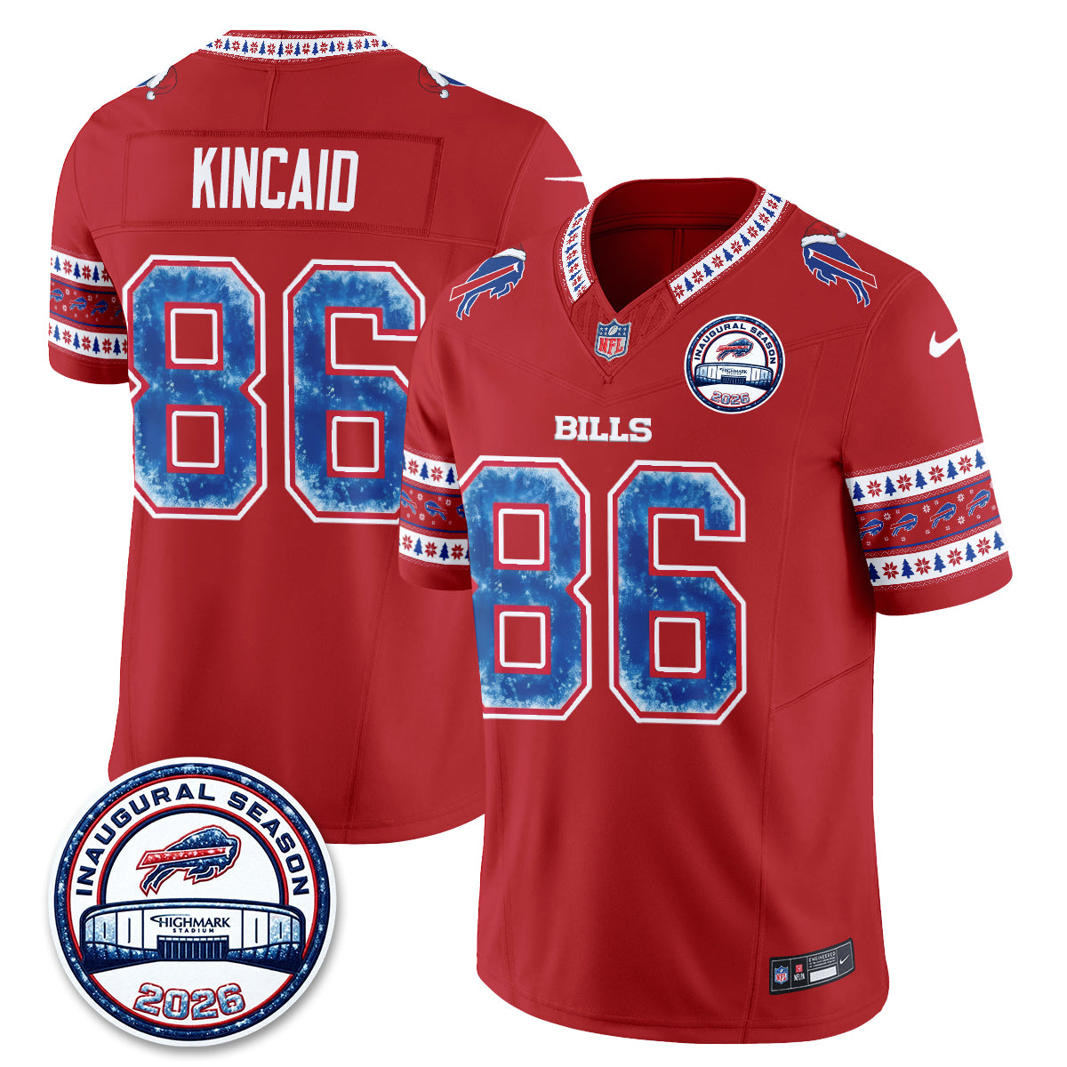 BUF Xmas Edition Vapor Jersey - Stitched