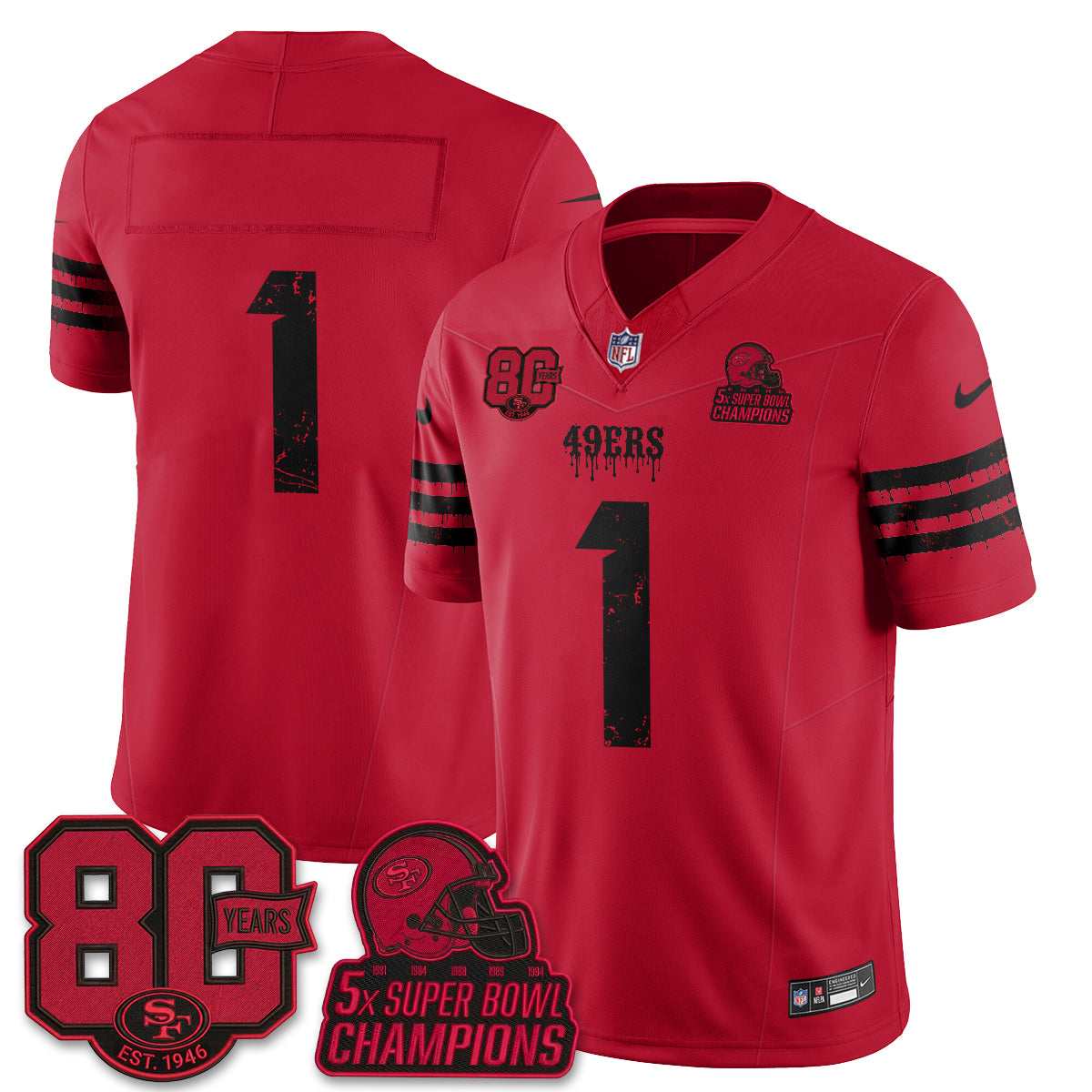 SF Slasher Edition Vapor Jersey - Stitched