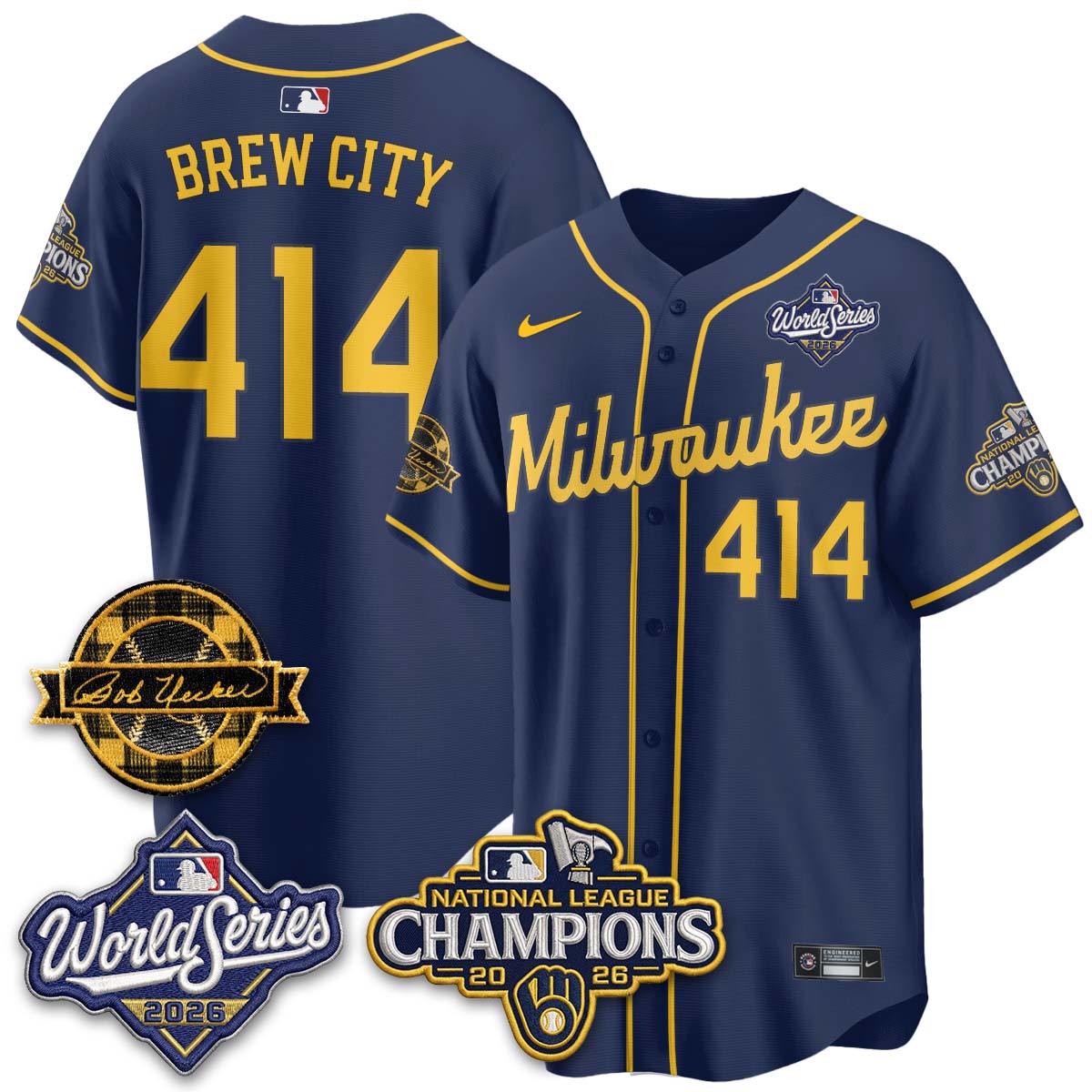 MIL 2026 NL Champions - Uecker Patch Navy Limited Edition - Stitched N1
