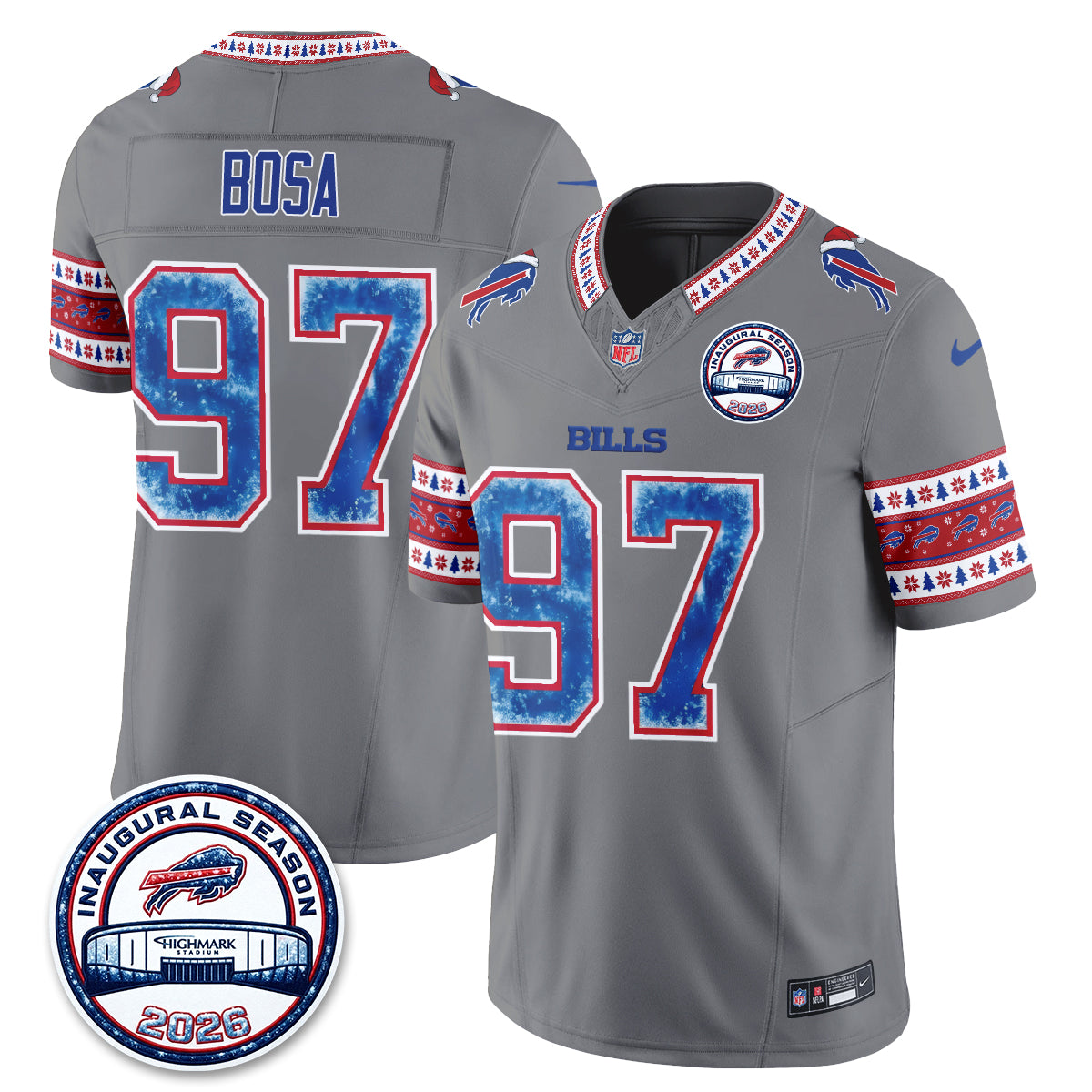 BUF Xmas Edition Vapor Jersey - Stitched