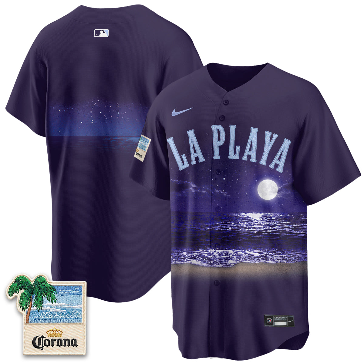 Chicago Cubs Beach Connect "La Playa" Edition Vapor Jersey - Patch Stitched