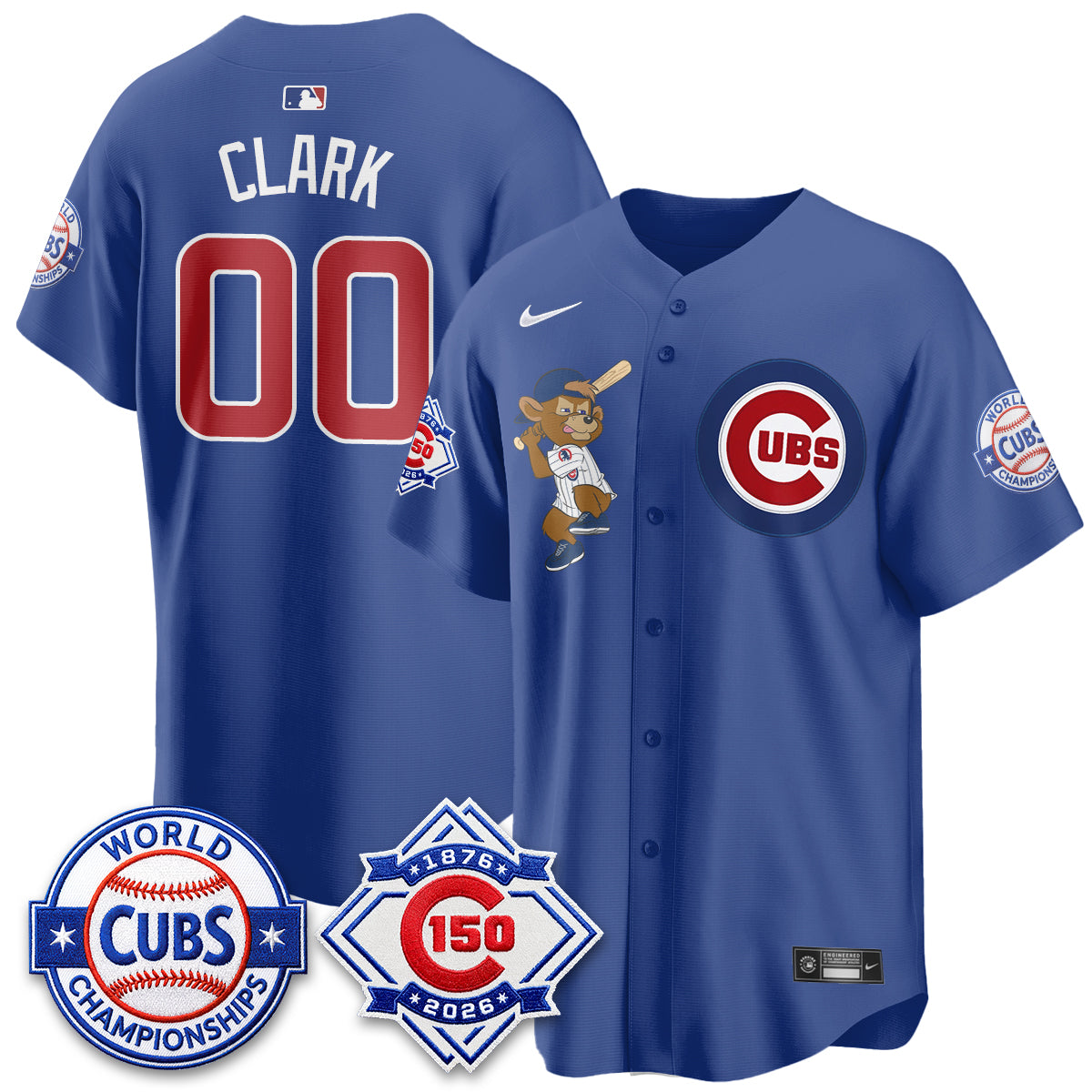 Chicago Cubs Clark Edition Vapor Limited Jersey - Stitched