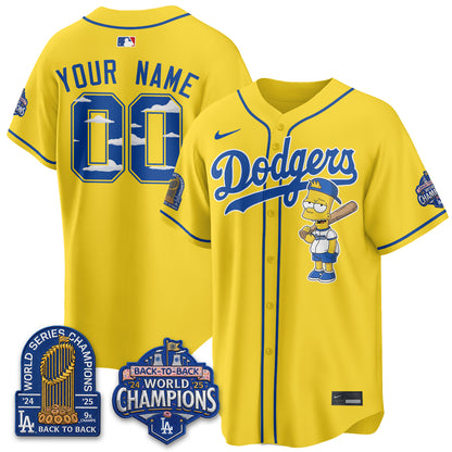 Los Angeles Dodgers x The Yellow Family Edition Vapor Custom Jersey - Printed