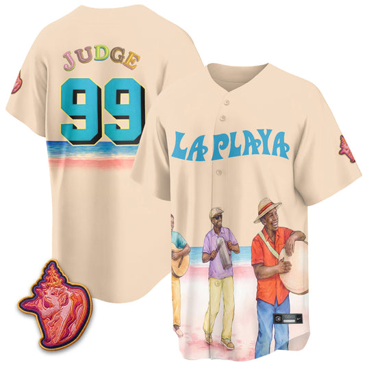 NYY Beach Connect "La Playa" Edition Vapor Jersey- Patch Stitched
