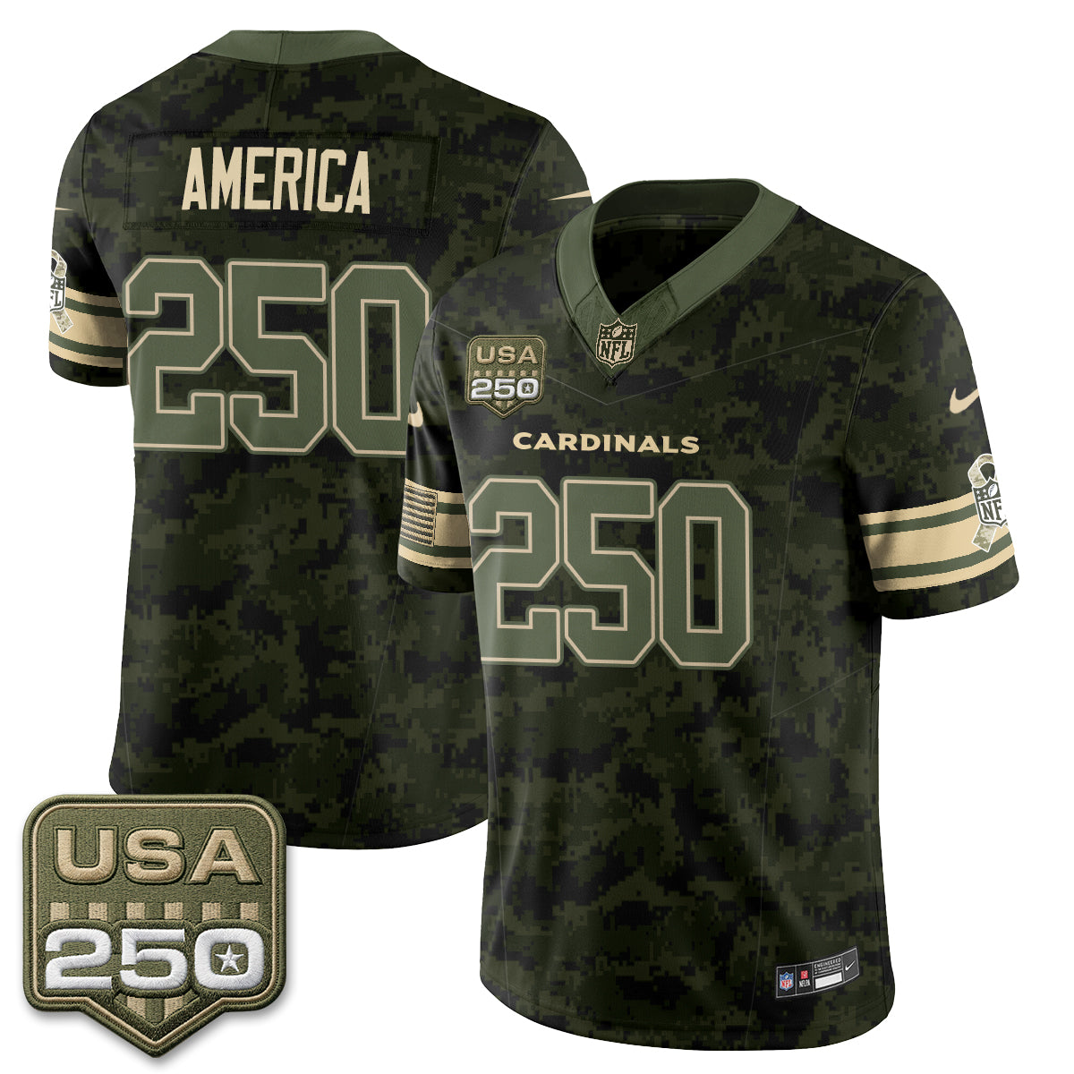 ARI 2026 Salute to Service Vapor Jersey - Stitched