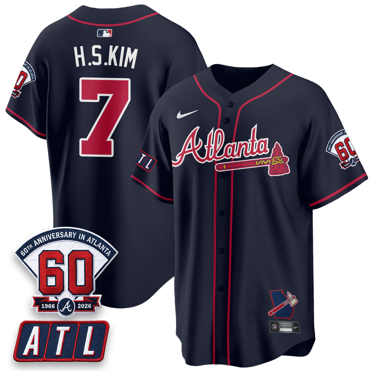 ATL 2026 60th Anniversary Vapor City Connect Limited Jersey - All Stitched