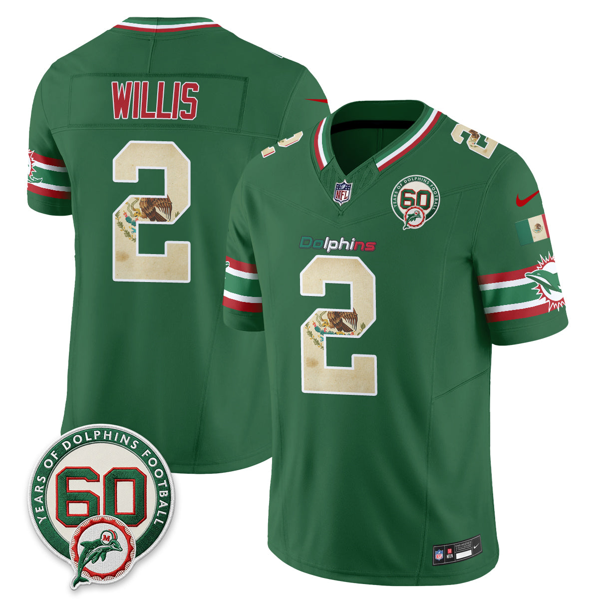 MIA Mexico Edition Vapor Jersey - Stitched