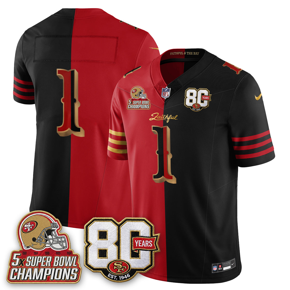 SF 80 Years & 5X Champs Rivalries Edition - Stitched (2)