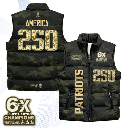 NE 2026 Salute to Service Puffer Vest - Printed