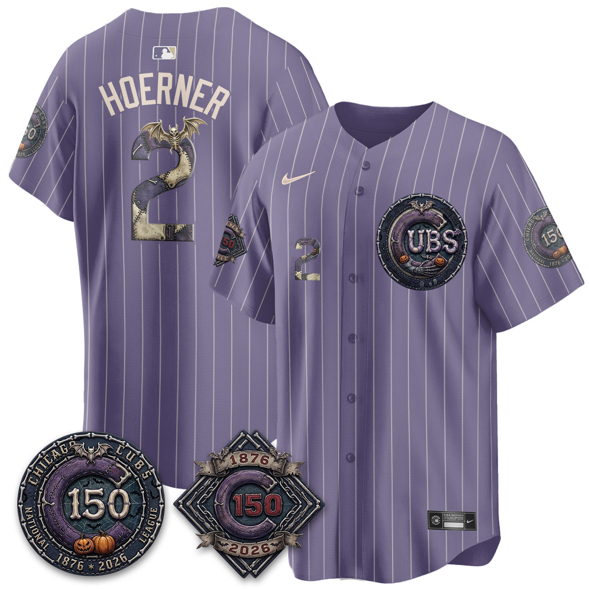 Chicago Cubs Nightmare Edition Vapor Limited Jersey - Printed