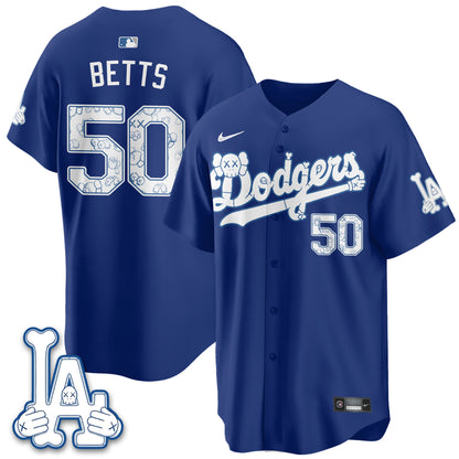 Los Angeles Dodgers x KAWS Edition Vapor Jersey V2- Stitched