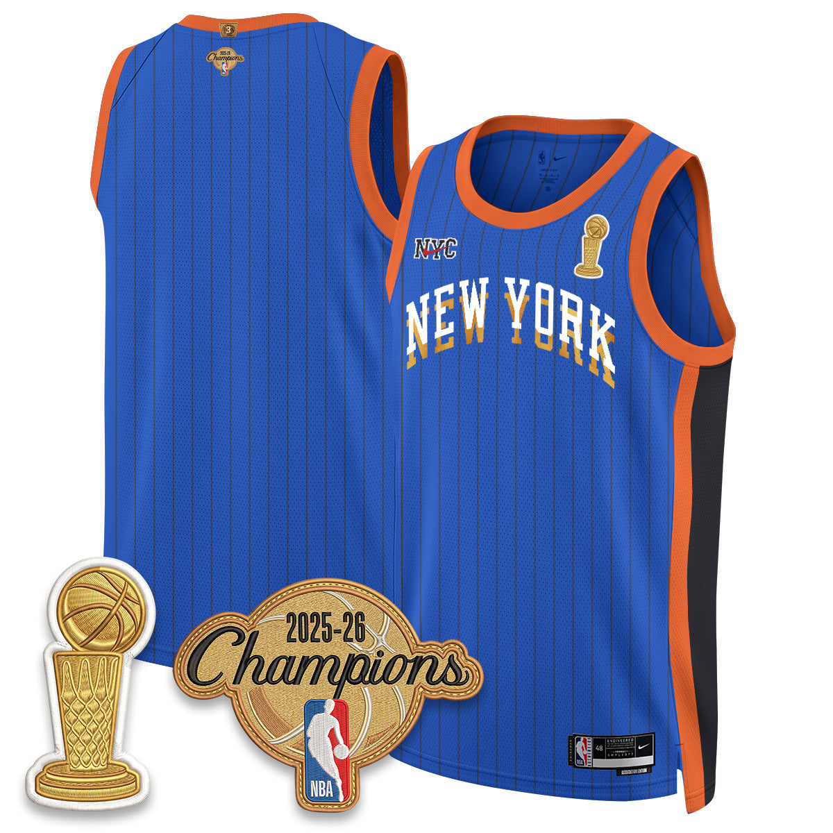 NYK Champions Night Vapor Jersey - Stitched