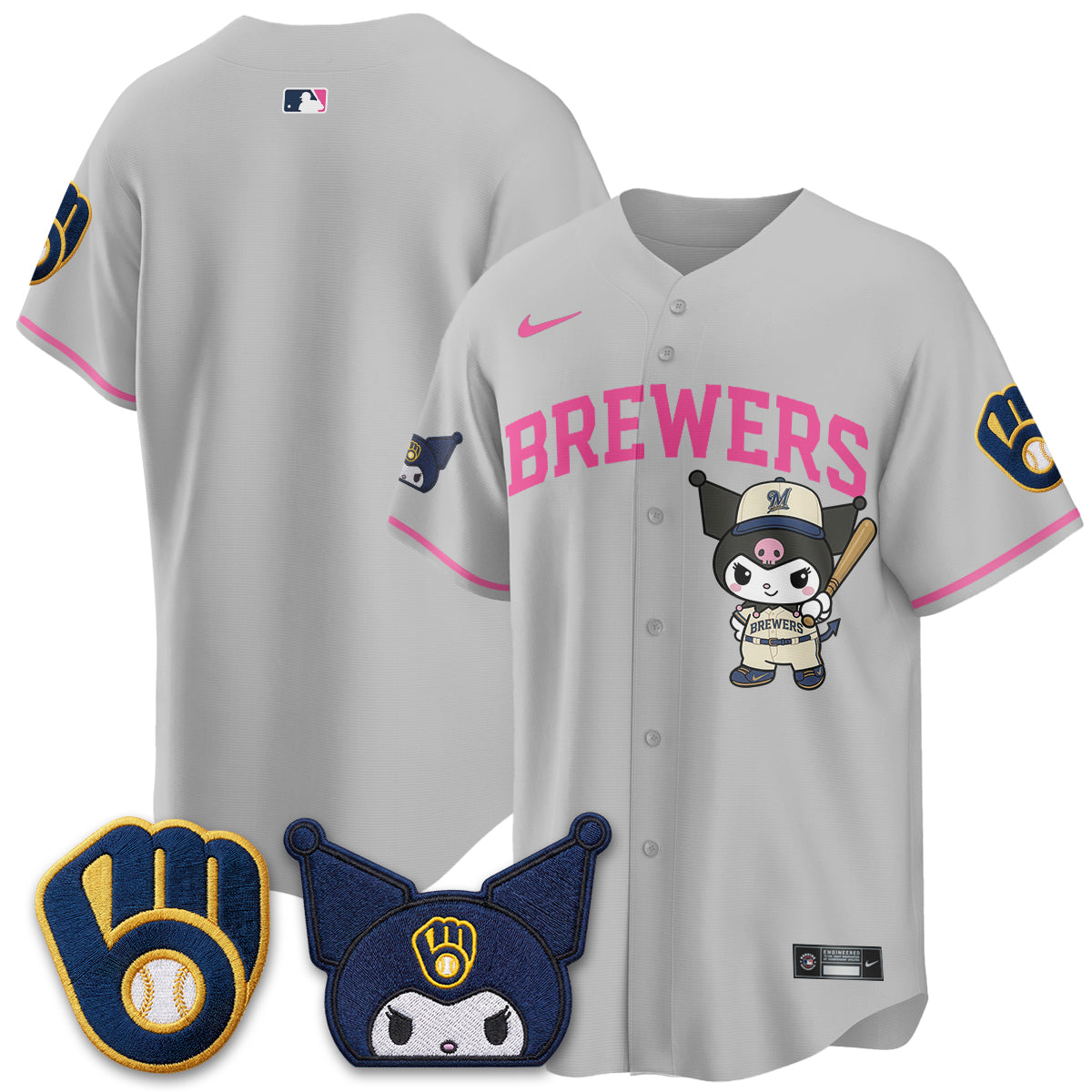 Milwaukee Brewers x  KRM Edition Vapor Jersey - Stitched
