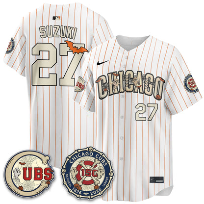 Chicago Cubs Halloween 2026 Vapor Limited Jersey - Stitched